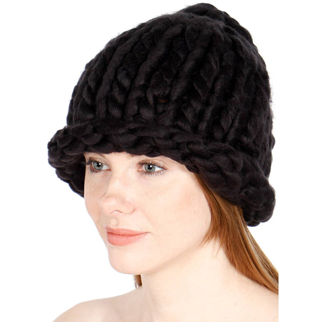 SERENITA - Overstock Hand Knit Super Chunky Thick Warm Beanie hat