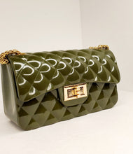 Load image into Gallery viewer, Quilted Pattern Jelly Flap Crossbody Handbag
