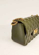 Load image into Gallery viewer, Quilted Pattern Jelly Flap Crossbody Handbag
