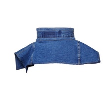 Load image into Gallery viewer, Women&#39;s Blue Denim Peplum Corset Belt/ Small
