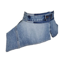 Load image into Gallery viewer, Women&#39;s Blue Denim Peplum Corset Belt with Pocket/ Large
