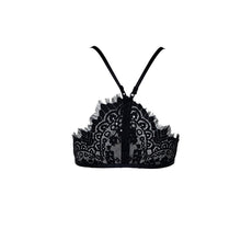 Load image into Gallery viewer, Women&#39;s Black Bralette Top with Lace Racerback
