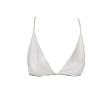 Load image into Gallery viewer, Women&#39;s Cream White Bralette Top with Lace Racerback

