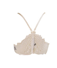 Load image into Gallery viewer, Women&#39;s Cream White Bralette Top with Lace Racerback
