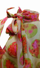 Load image into Gallery viewer, Women&#39;s Pink/Orange/Green Printed Chiffon Kaftan Dress
