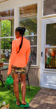 Load image into Gallery viewer, Women&#39;s Neon Orange Bodycon Crossfit Jacket

