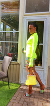 Load image into Gallery viewer, Women&#39;s Neon Highlighter Yellow Crossdfit Jacket
