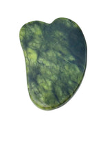 Load image into Gallery viewer, Green Jade Flat Stone Gua Sha Beauty Massage Tool
