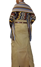 Load image into Gallery viewer, Custom Order Bespoke Khaki Cargo Maxi Skirt With Train
