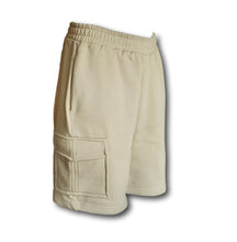 Load image into Gallery viewer, Women&#39;s Taupe Gray Organic Cotton Cargo Shorts
