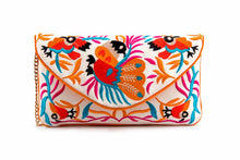 Load image into Gallery viewer, Embroidered Envelope Bag Clutch with Crossbody Strap
