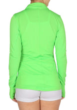 Load image into Gallery viewer, Women&#39;s Neon Green Bodycon Crossfit Jacket
