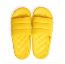 Load image into Gallery viewer, Women&#39;s Chunky Flat Slider in Yellow Sunshine- Spa Slider

