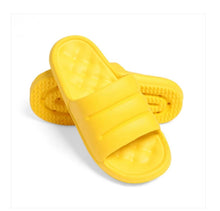 Load image into Gallery viewer, Women&#39;s Chunky Flat Slider in Yellow Sunshine- Spa Slider
