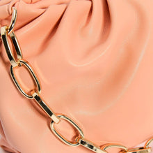 Load image into Gallery viewer, Women&#39;s Eva Chain Peach Pouch Shoulder Handbag
