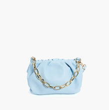 Load image into Gallery viewer, Women&#39;s Eva Chain Blue Pouch Shoulder Handbag by Like Dreams
