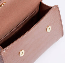 Load image into Gallery viewer, Chex Small/Mini Top Handle Mauve Pink Satchel Handbag
