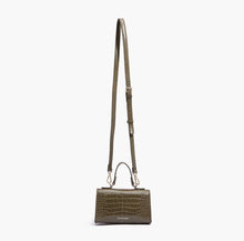 Load image into Gallery viewer, Chex Small/Mini Top Handle Olive Green Satchel Handbag by Like Dreams
