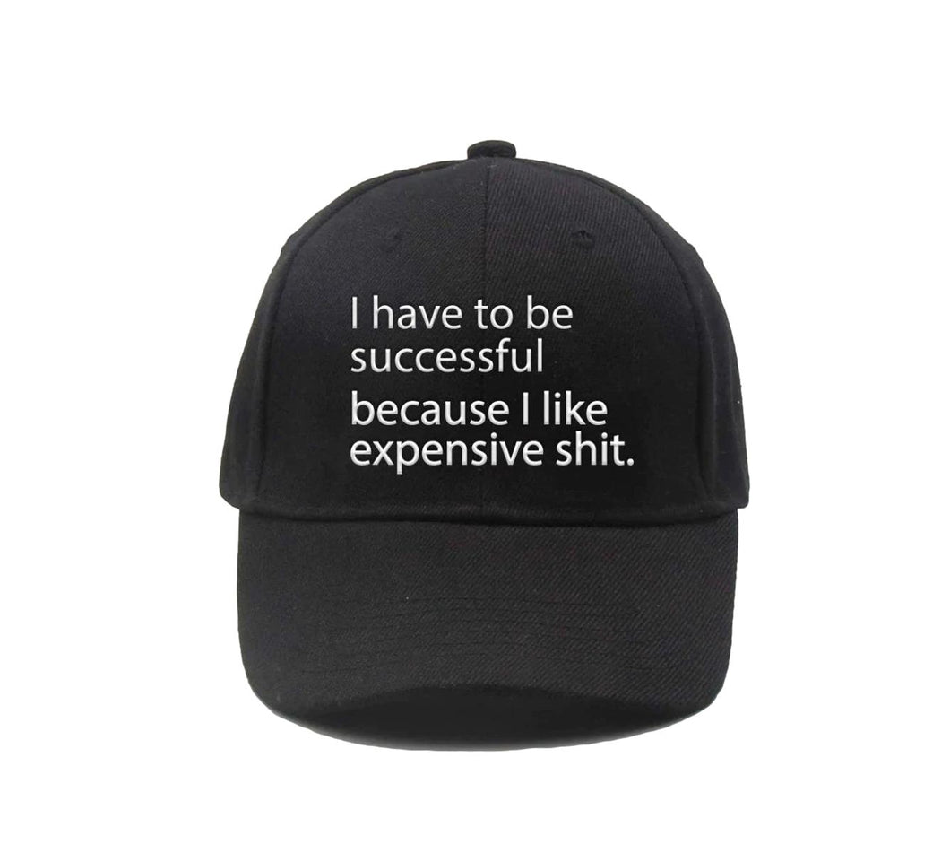 Unisex Black Wordy Baseball Hat by LA Trading Co
