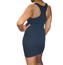 Load image into Gallery viewer, Women&#39;s Black Bodycon Racer Back Dress
