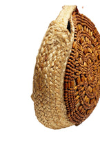 Load image into Gallery viewer, Beaded Straw Tote Handbag Tote With Embellishment
