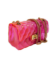 Load image into Gallery viewer, Quilted Pattern Jelly Flap Crossbody Handbag
