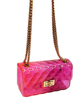 Load image into Gallery viewer, Quilted Pattern Jelly Flap Crossbody Handbag
