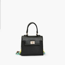 Load image into Gallery viewer, Krush Micro Black Top Handle Crossbody Handbag
