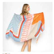 Load image into Gallery viewer, Women&#39;s multi-colored Patterned Printed Scarf
