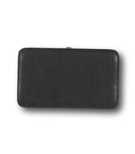 Load image into Gallery viewer, Women&#39;s Black Vegan Clutch Wallet Wristlet/ Cellphone Case
