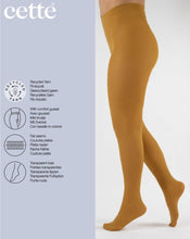 Load image into Gallery viewer, Cette - Women&#39;s Cream Gold Opaque Tights, Recycled Tights, Sizes up to 4XL, Pantyhose
